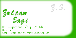 zoltan sagi business card